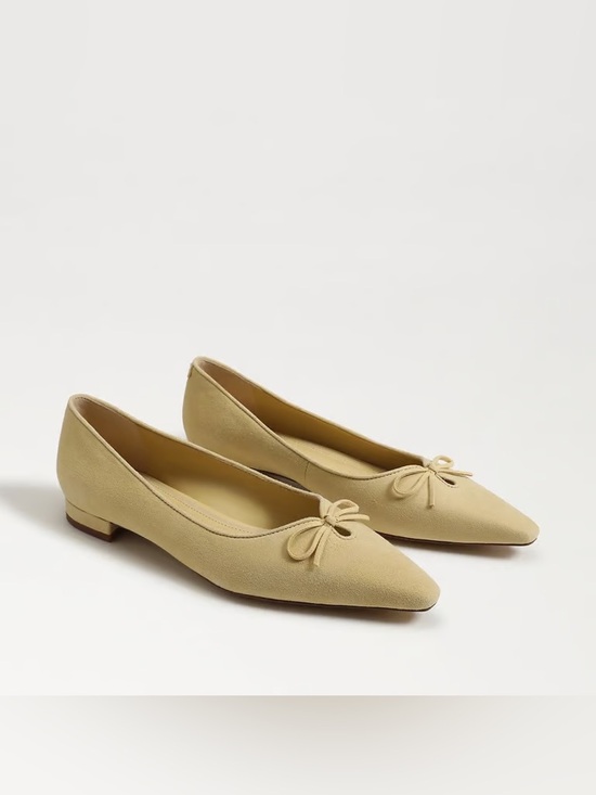 Sam Edelman Shoes - Sam Edelman Classic Pointed Toe Bow Flats - yellow